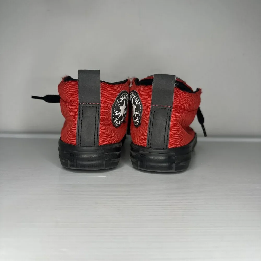 Red And Black Converse Boys Size 13.5Y